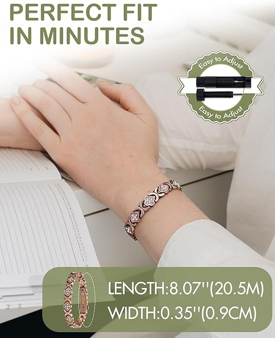 GMOX-Woman Butterfly Copper Bracelet Luxury&Elegance|Couple Magnetic Bracelet