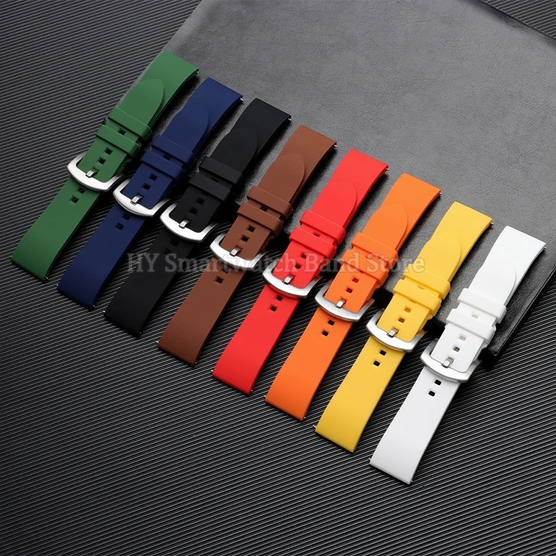 Universal Silicone Watch Strap 18-24mm Quick Release Rubber Sport Band