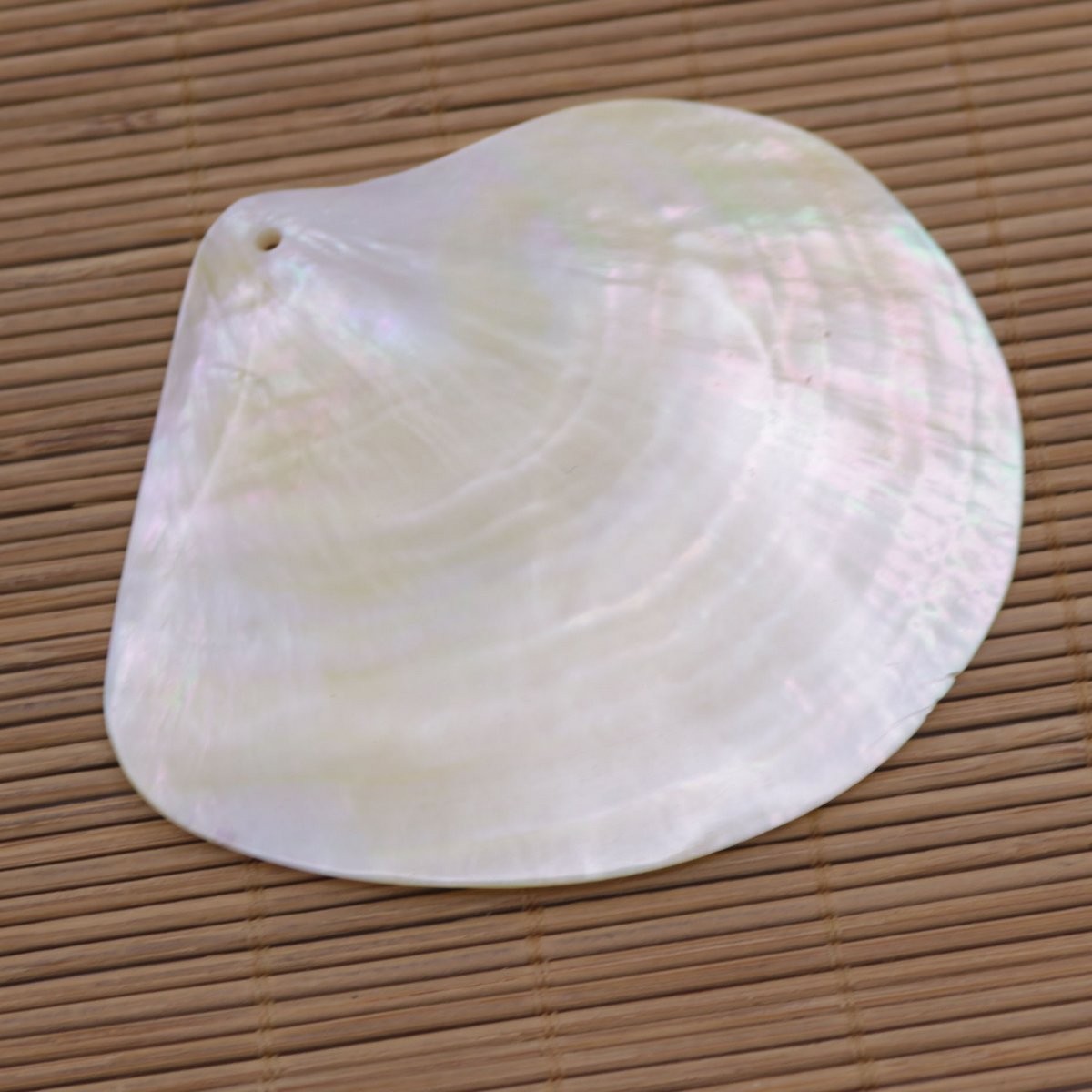 80mm-85mm Natuarl Golden Lip Shell Mother of Pearl Top Hole Charms Pendants