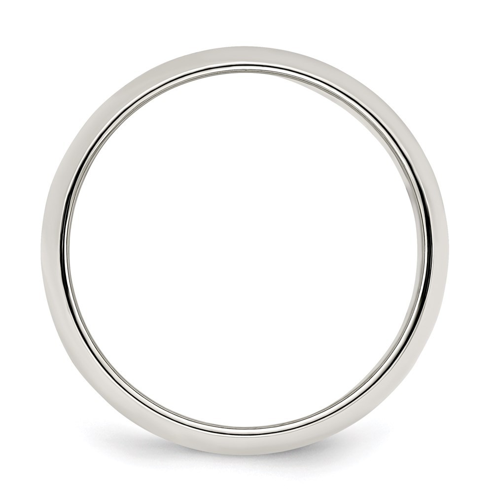 Sterling Silver 7mm Half Round Wedding Band Ring Size 9
