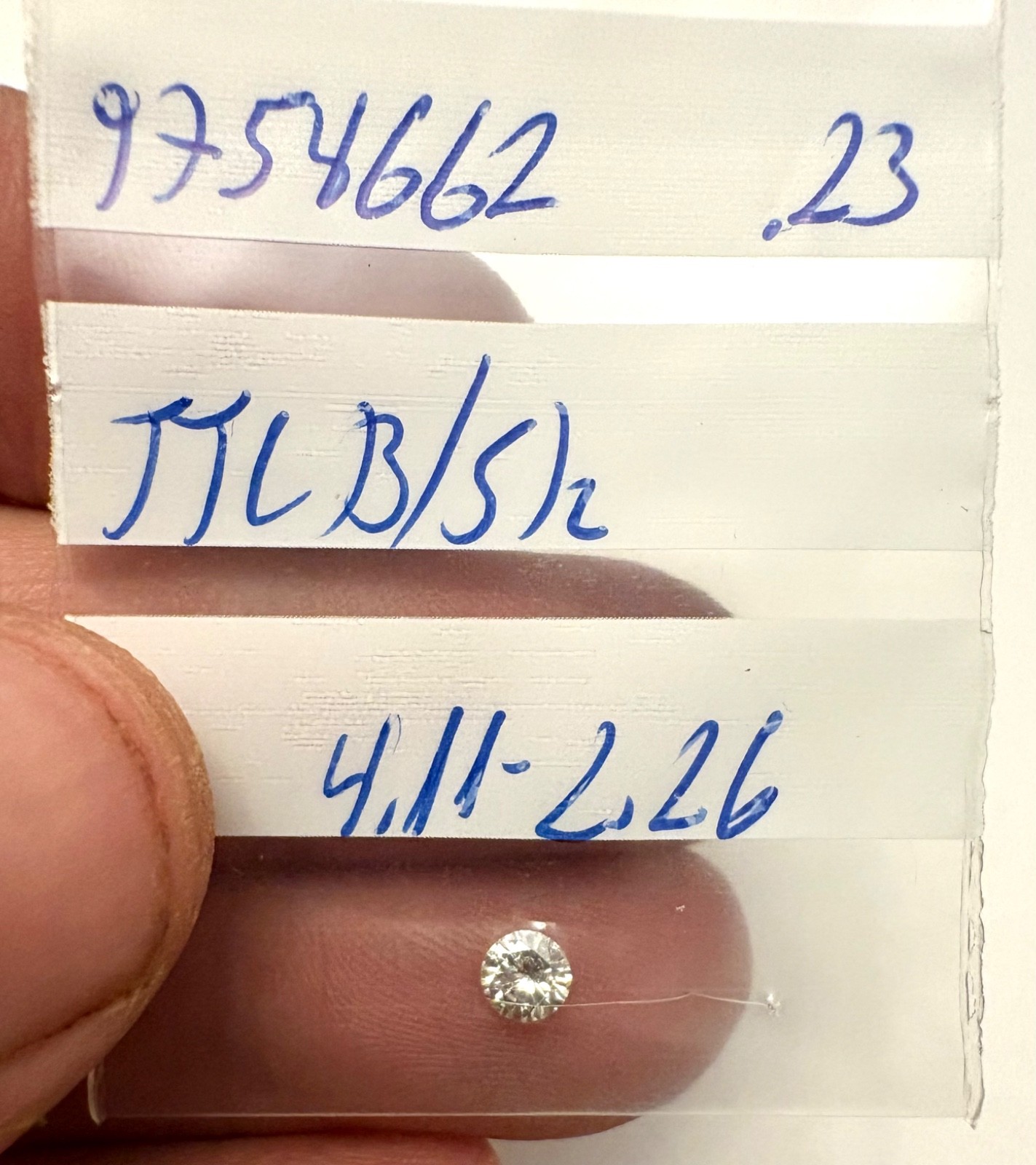 0.23 Carat TTL Brown SI2 Round Brilliant Natural Enhanced MINED Diamond 4.11mm