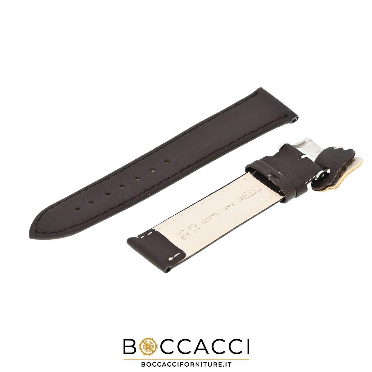 DILOY 20mm Dark Brown Smooth Unpadded Leather Strap (NEW)
