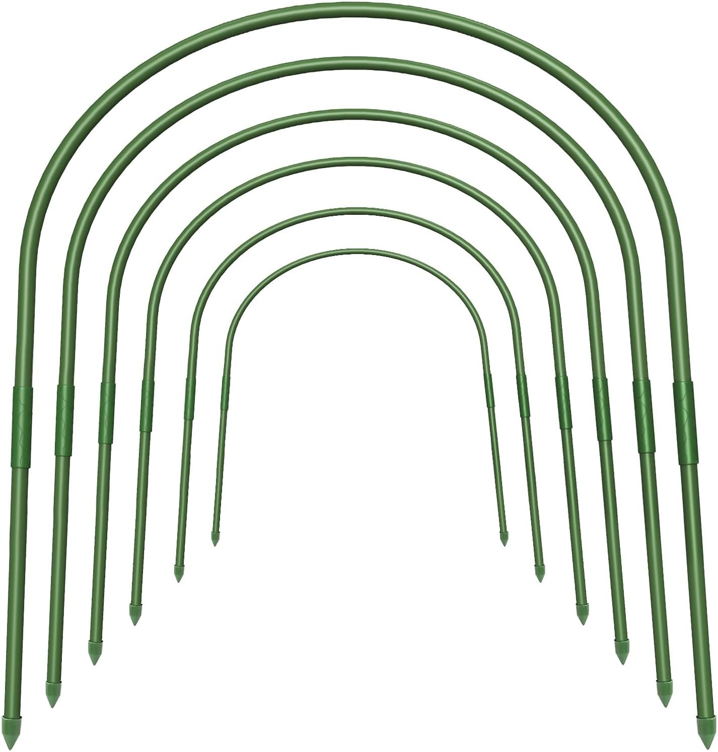 Multipurpose 6Pcs Greenhouse Hoops 19.7×23.6” – Elevates Indoor/Outdoor Gardens