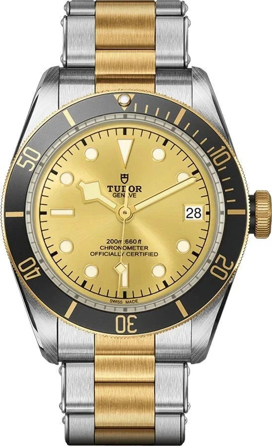 Tudor Heritage Black Bay S&G Men’s Watch M79733N Champagne Dial 18k Gold / Steel
