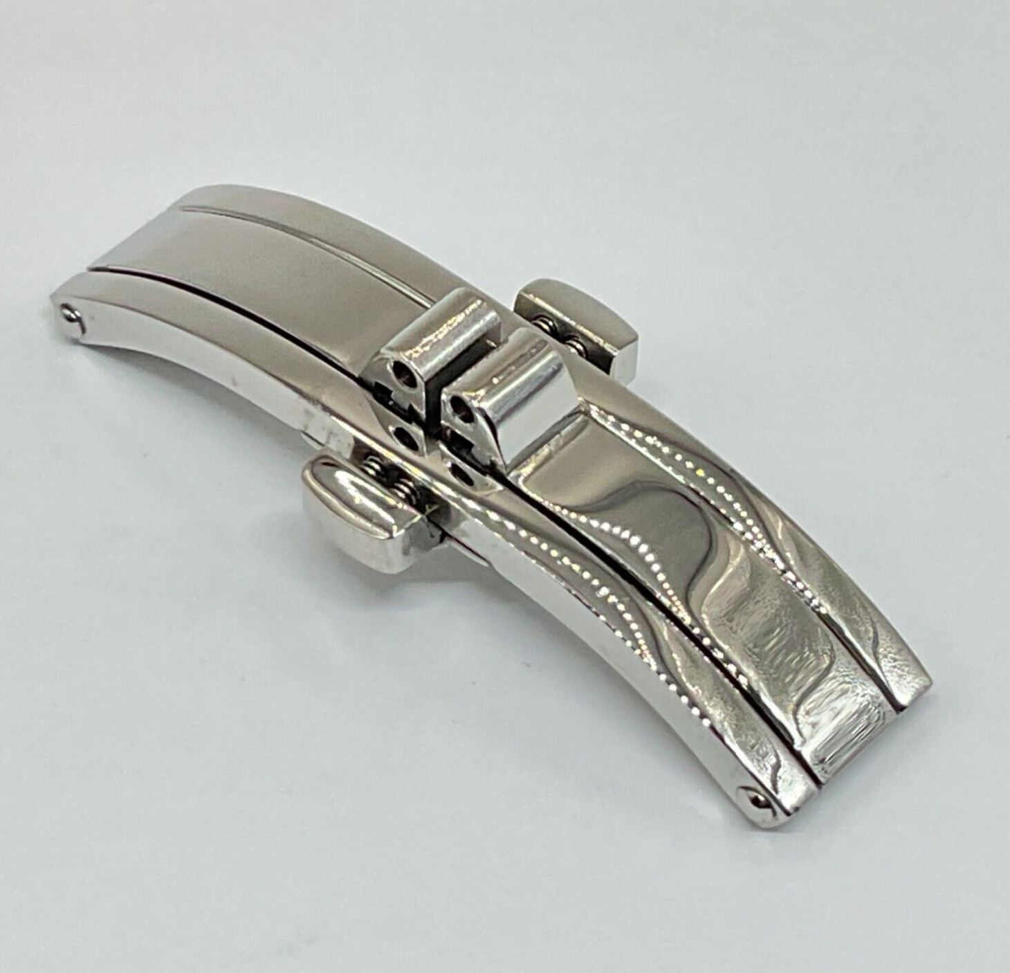 HIGH QUALITY BUTTERFLY DEPLOYMENT BUCKLE CLASP WITH DOUBLE PUSH BUTTON 316L S/S