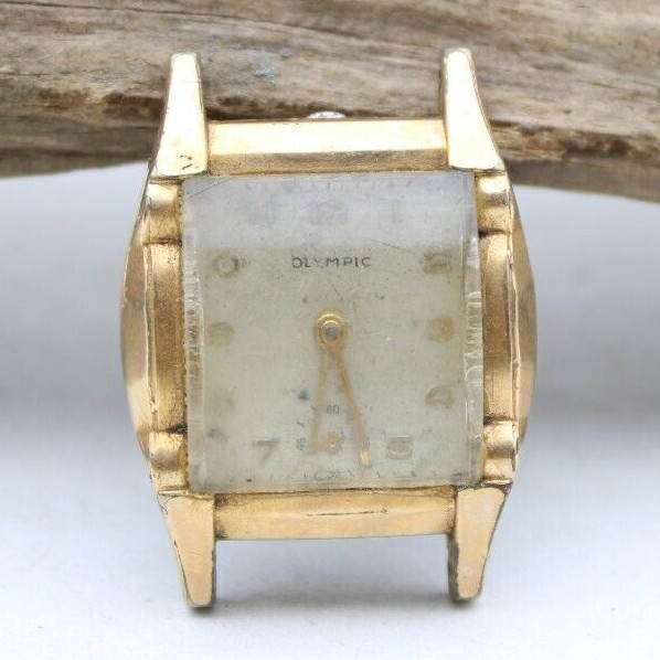 OLYMPIC 7j R. GSELL ART DECO WRIST WATCH 11 1/2 RS 27.7×37.4mm CASE SWISS (SS3)