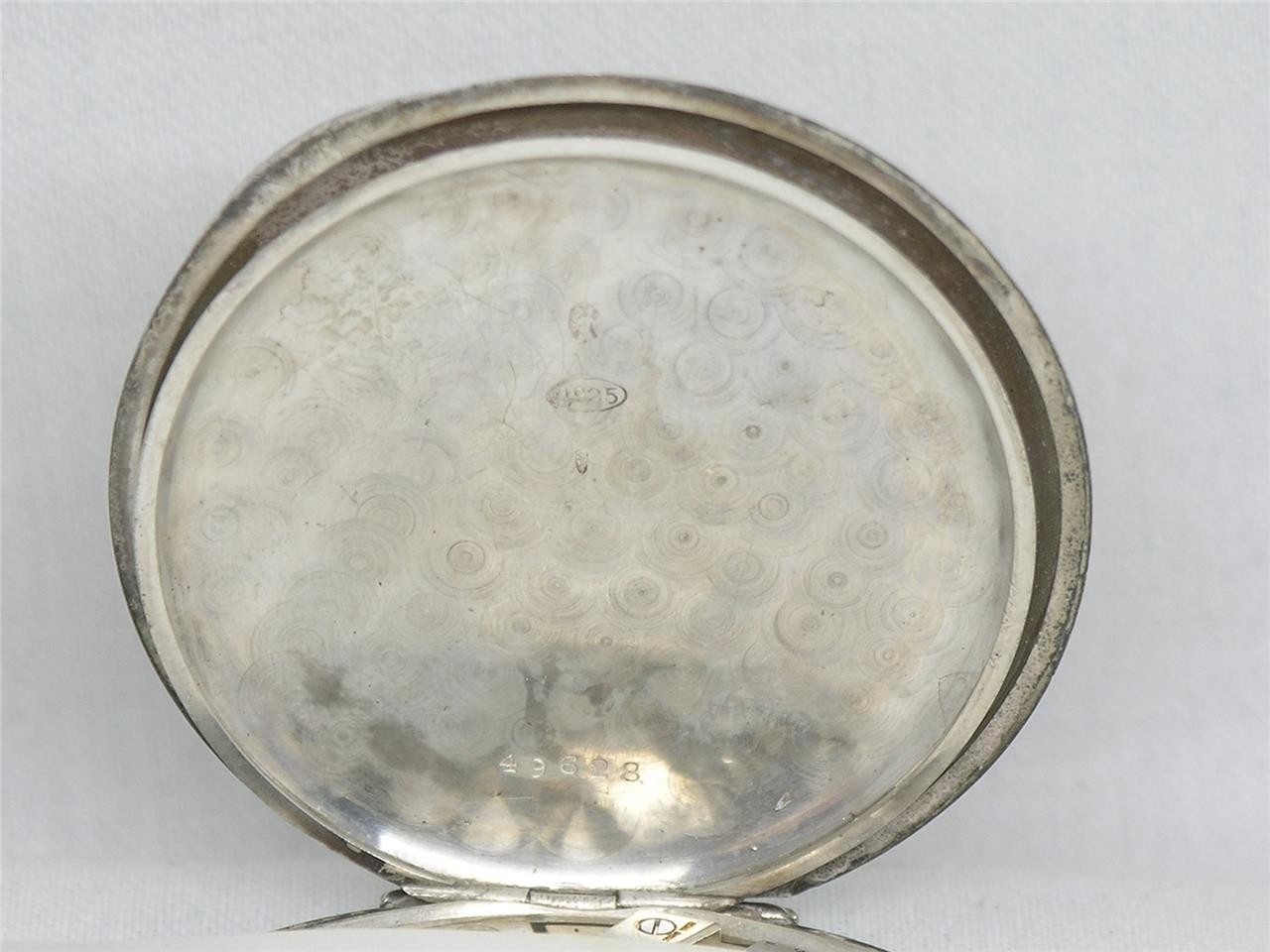 VINTAGE 51MM 17 JEWEL GIRARD-PERREGAUX CHRONOGRAPH SILVER POCKET WATCH, RUNNING!