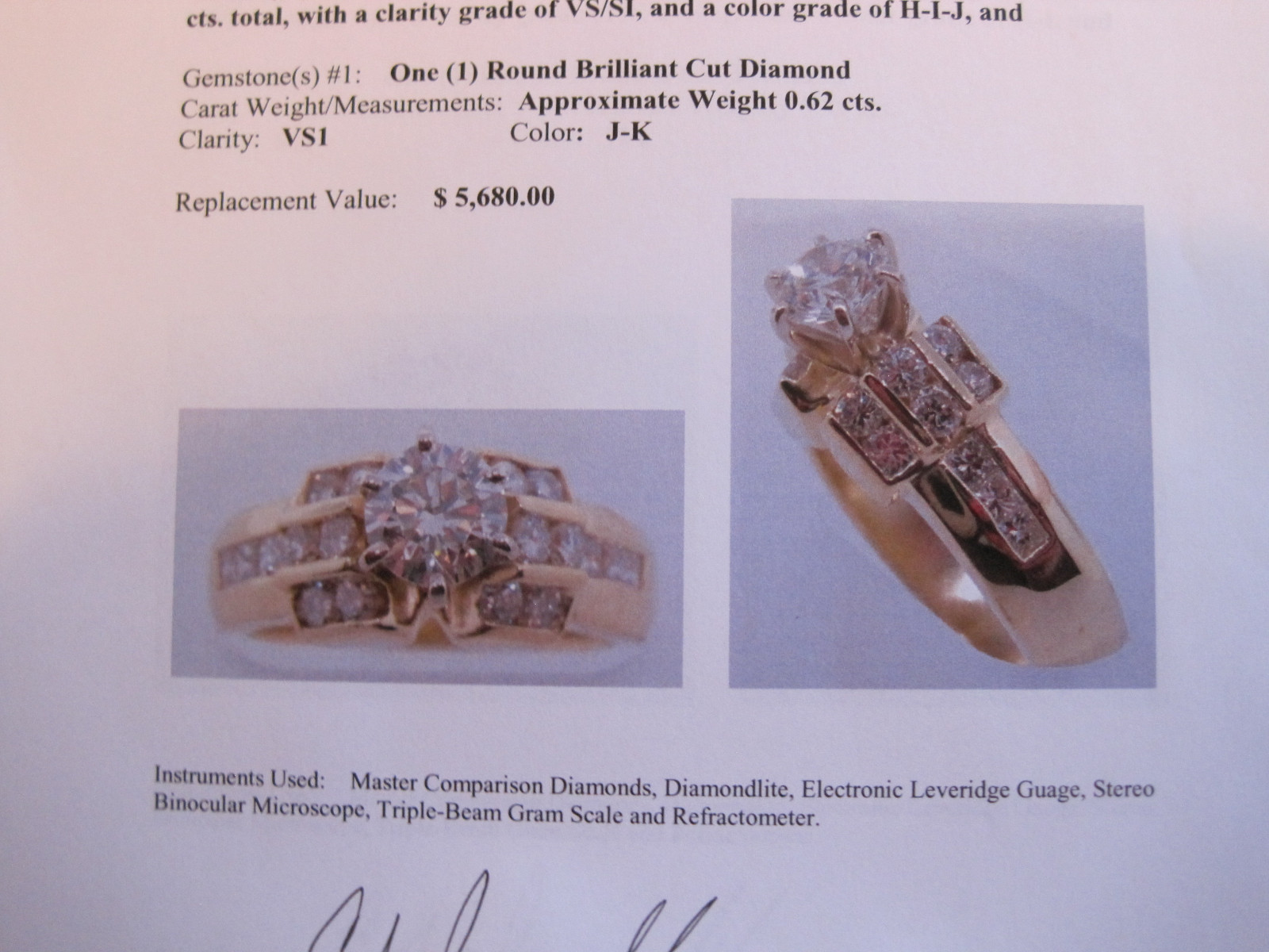 DIAMOND engagement/ wedding. all occassion 18K gold ring….154