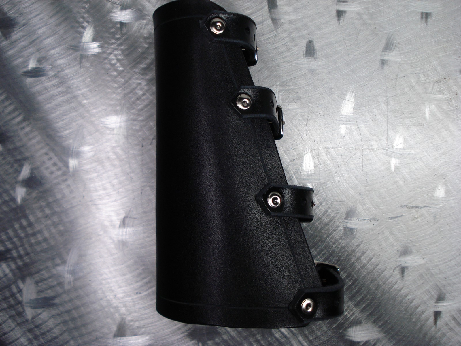 Leather Unisex Plain Gauntlet.THRASH METAL.(MDLUG0262)…..DEMOLITION HAMMER