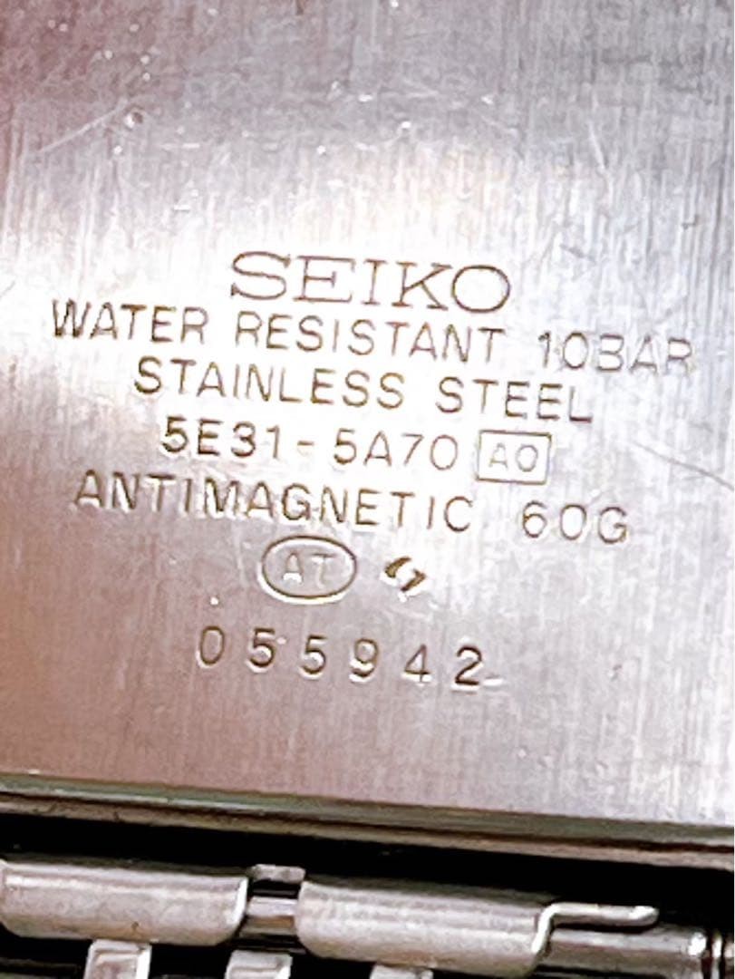 SEIKO Session wristwatch, model 5E31-5A70, working condition, battery replaced.