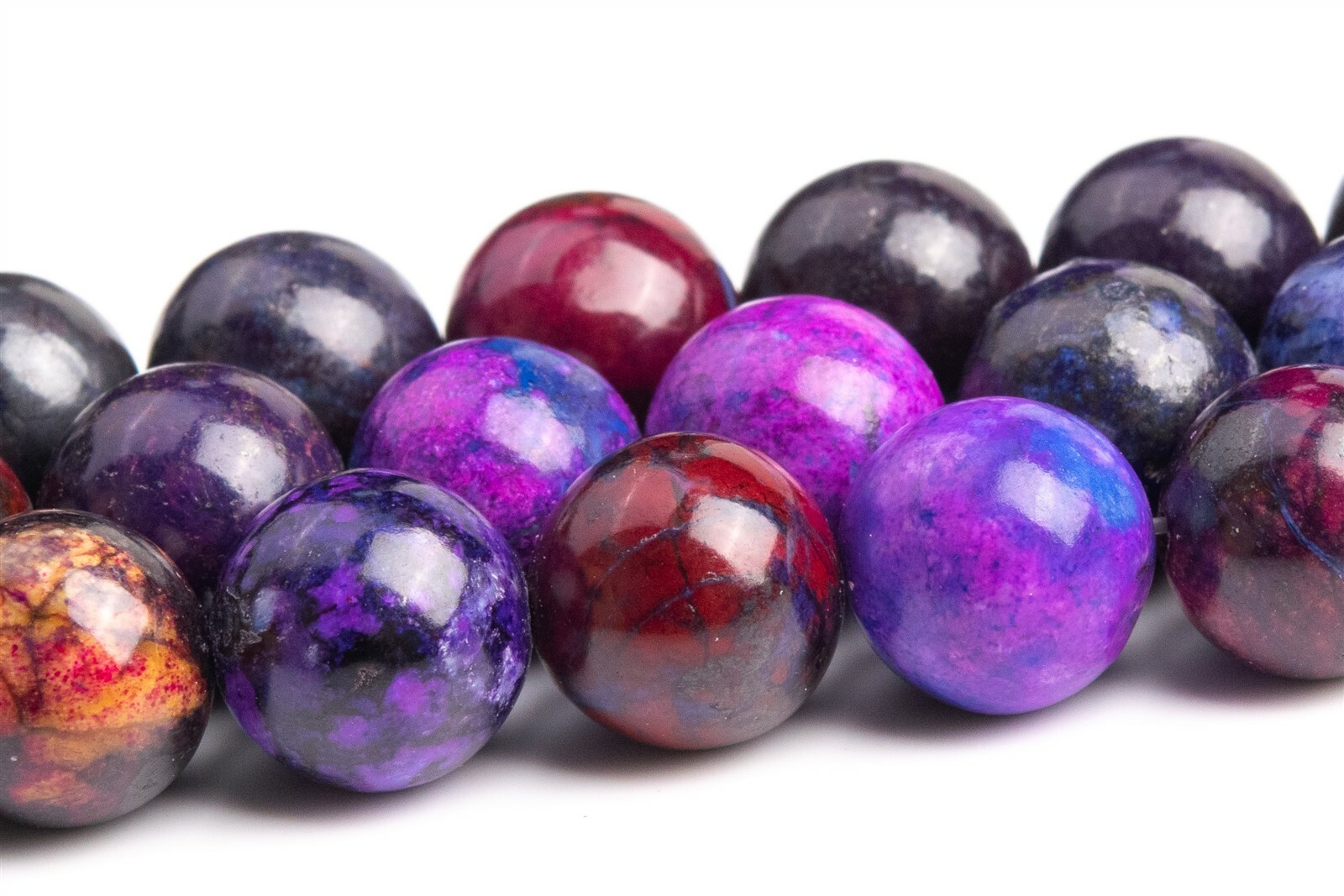 10MM Jasper Beads Sugilite Purple Color Grade AAA Round Gemstone Loose Beads