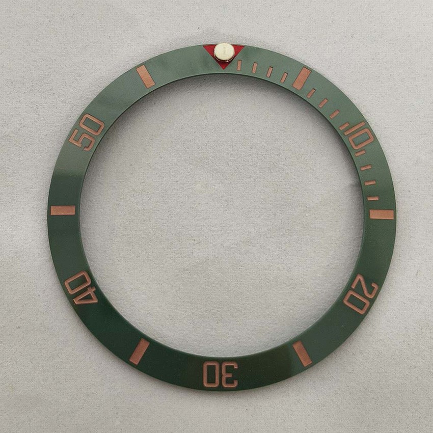 Replacement Ceramic Bezel Insert SUB Beveled Bezel Ring Watch Accessories