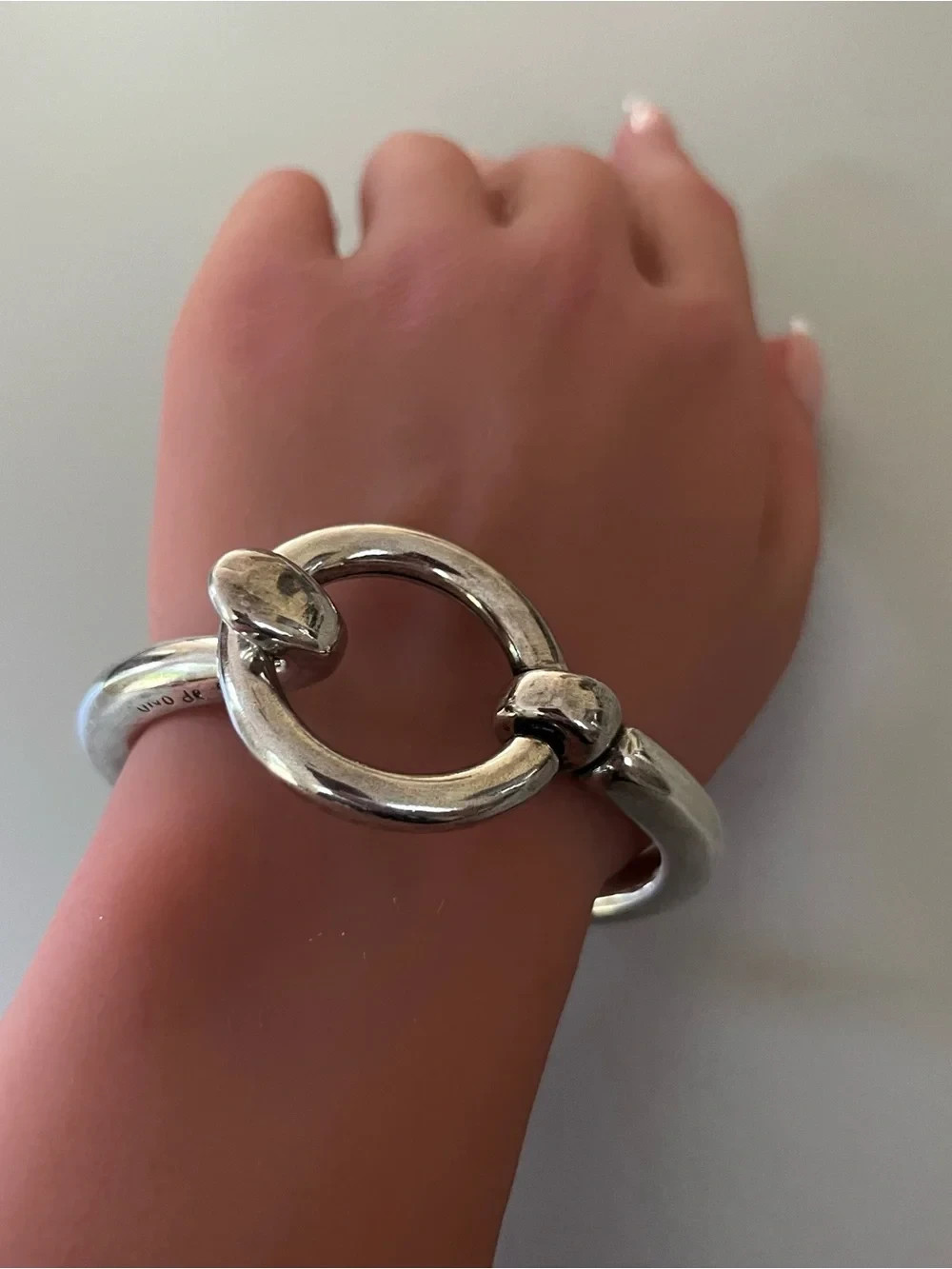 UNOde50 “Hooked On A Feeling” Silver Plated Bangle Bracelet, rare