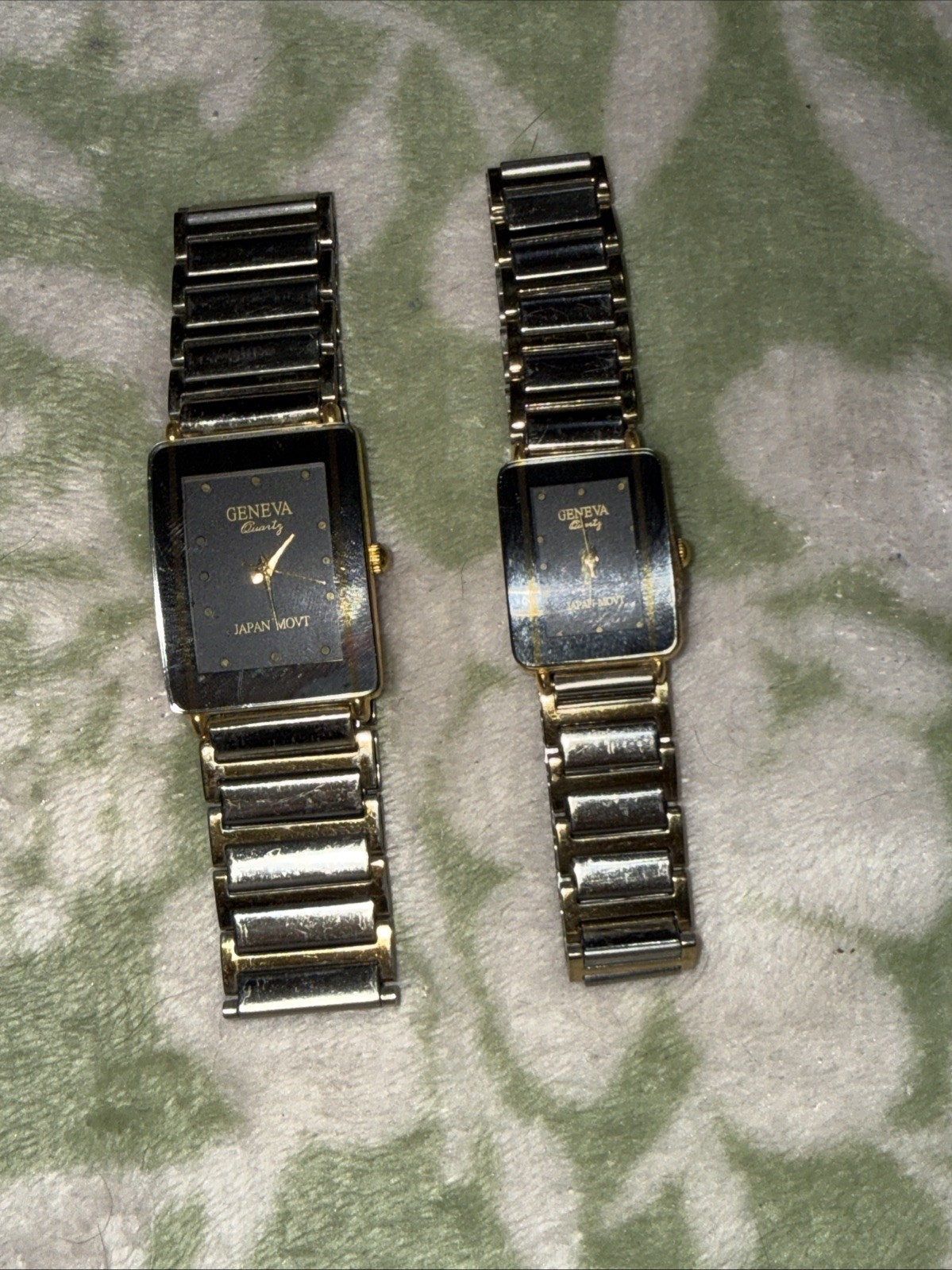 Geneva Classic Collection Vintage Quartz Watch Set Unisex Untested