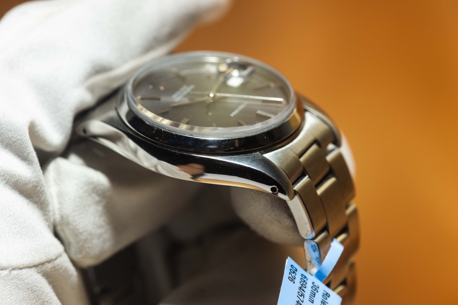 Rolex 34mm OysterDate Precision Vintage Watch – Grey Dial – 6694