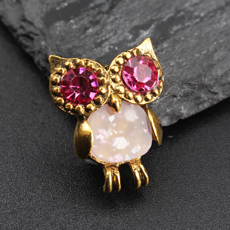 Fashion Trend Luxury Personality Simplicity Creativity Owl Opal Brooch