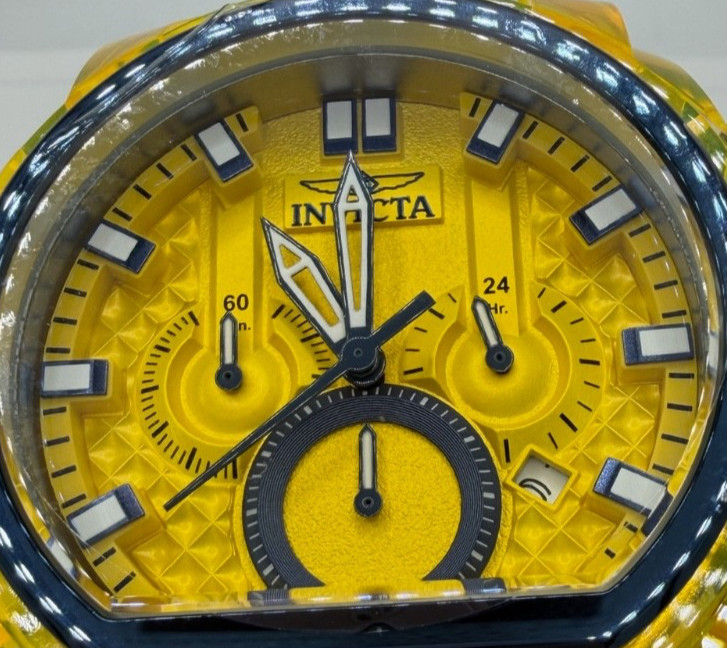 Invicta Bolt Zeus Magnum Men’s Watch – 52mm, Yellow, Dark Blue (39472)