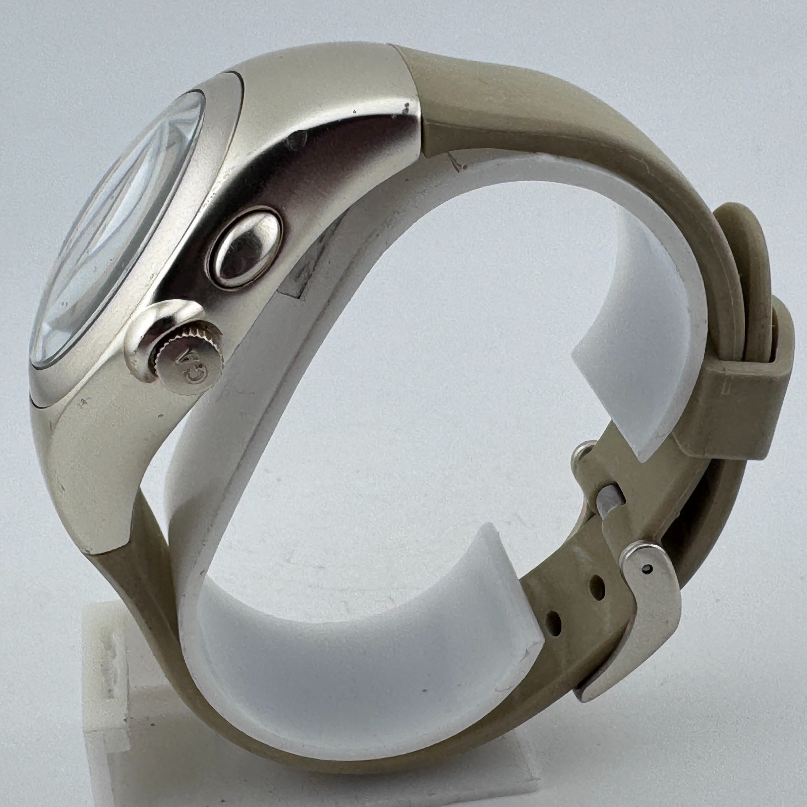 Emporio Armani Quartz Watch AR-1207 Unisex 100m Aluminum Date Analog New Battery