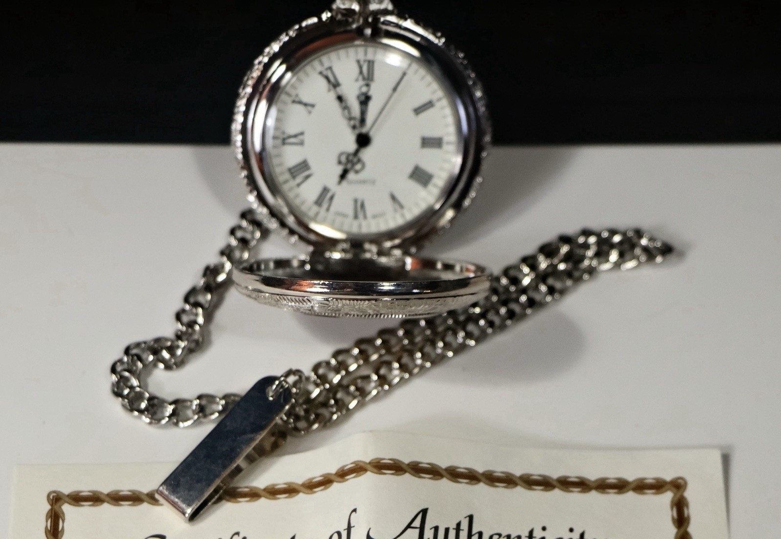 American Coin Treasures Presidential Seal Half Dollar Pocket Watch.