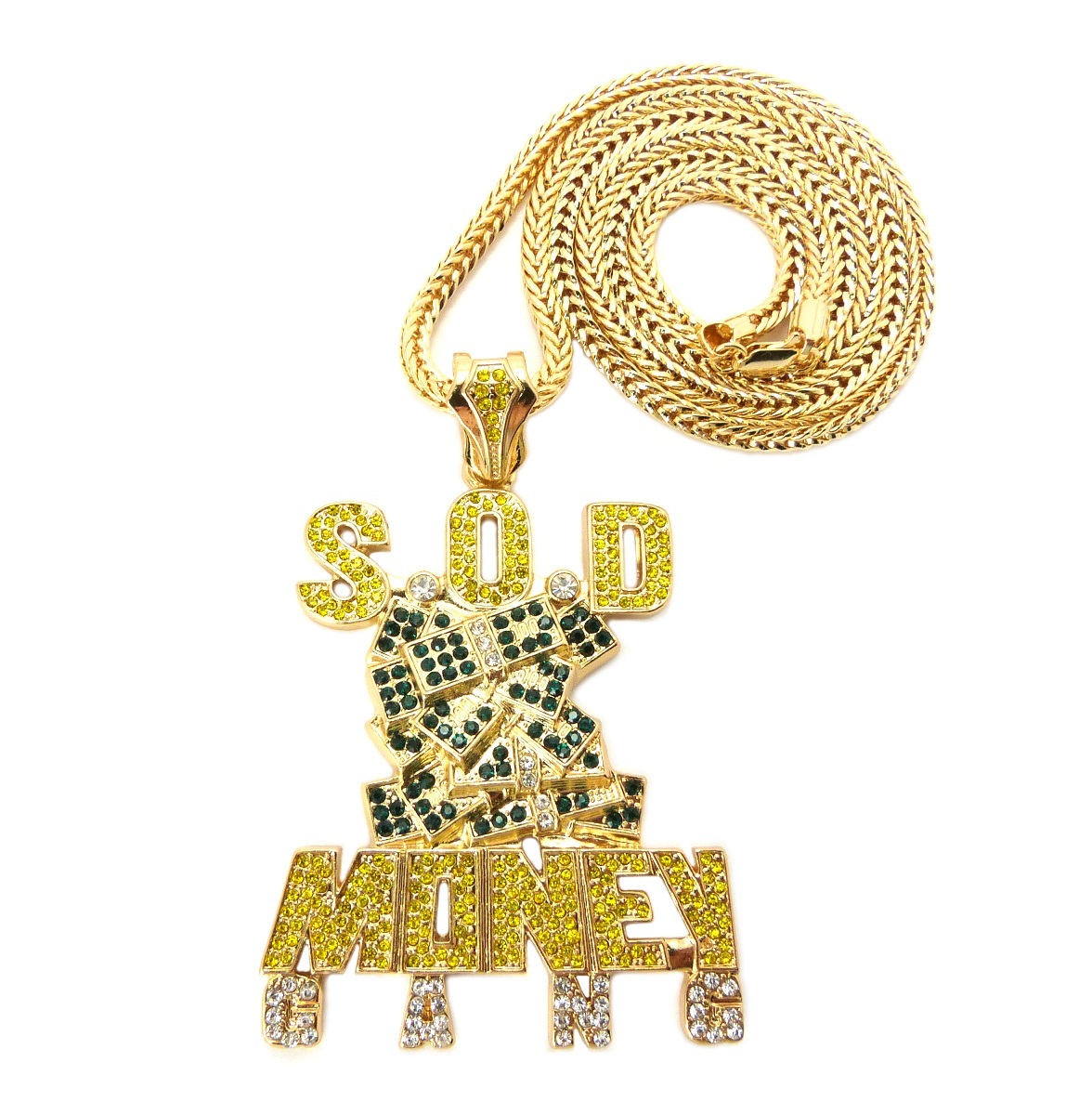 SOULJA BOY’S SOD MONEY GANG PIECE & 36″ FRANCO CHAIN.