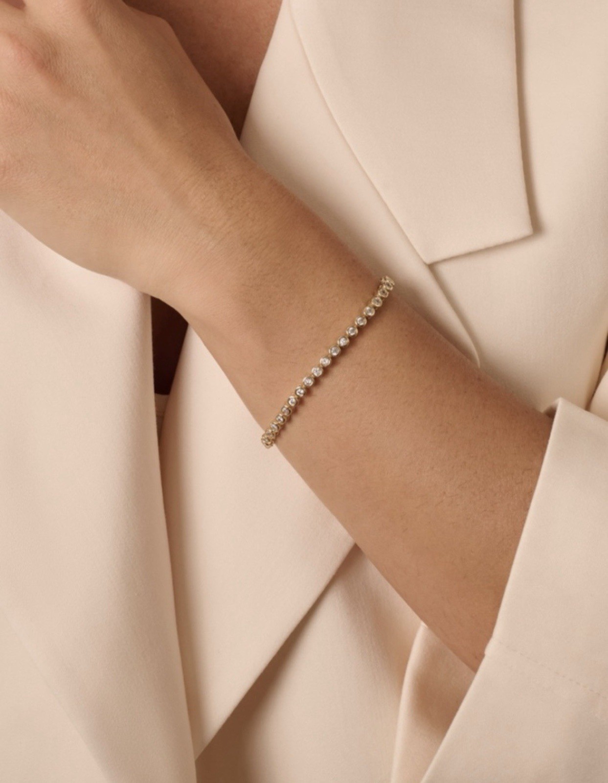 Electric Picks Mini Jewel Bezel Tennis Bracelet