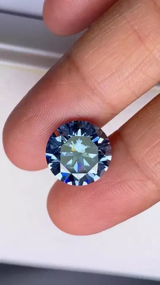 2 Ct Natural Royal Blue Diamond Round Cut VVS1 D Grade GDGL Certified H15