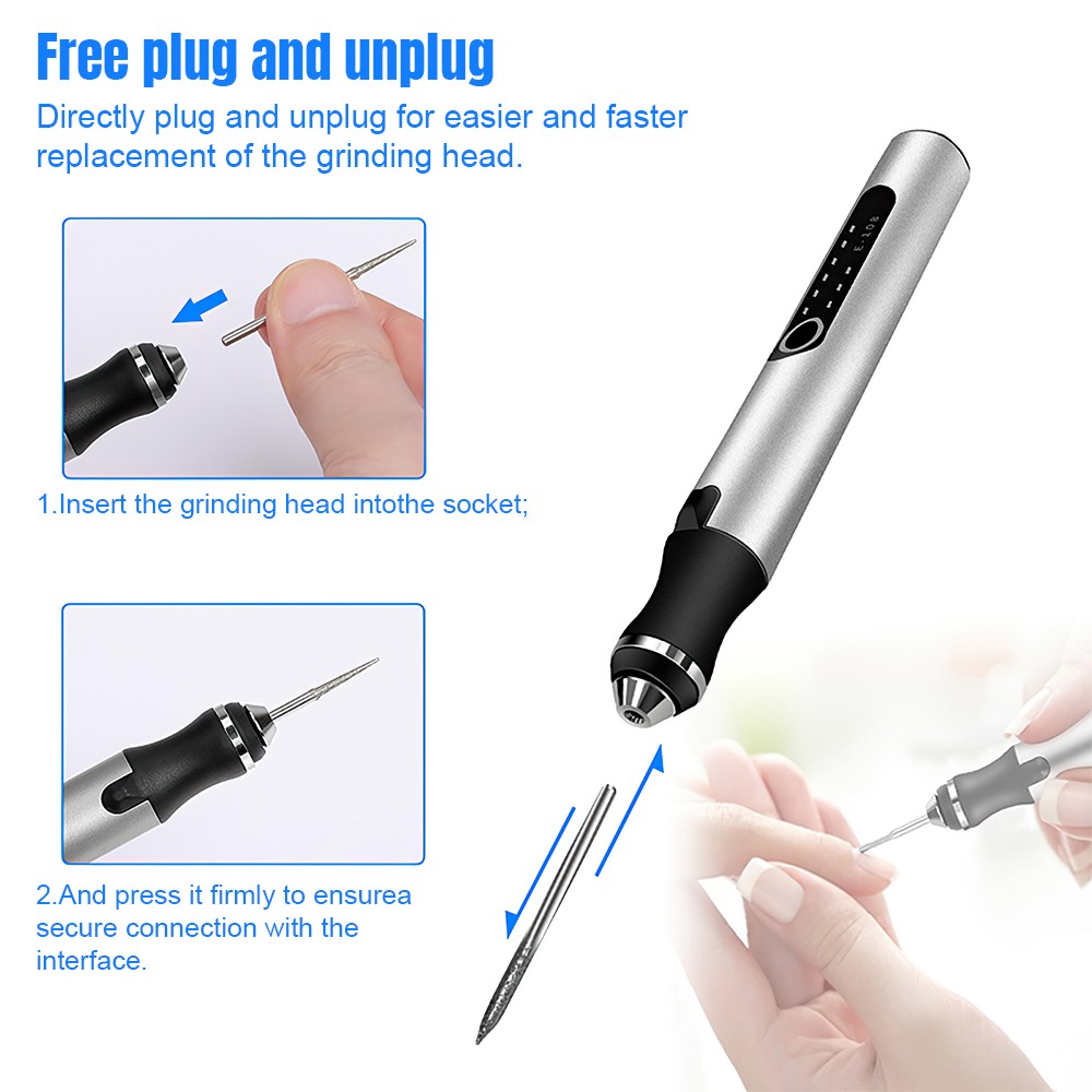 Professional Engraving Cordless Pen For Artists&DIY Variable Speed Rotary Tool