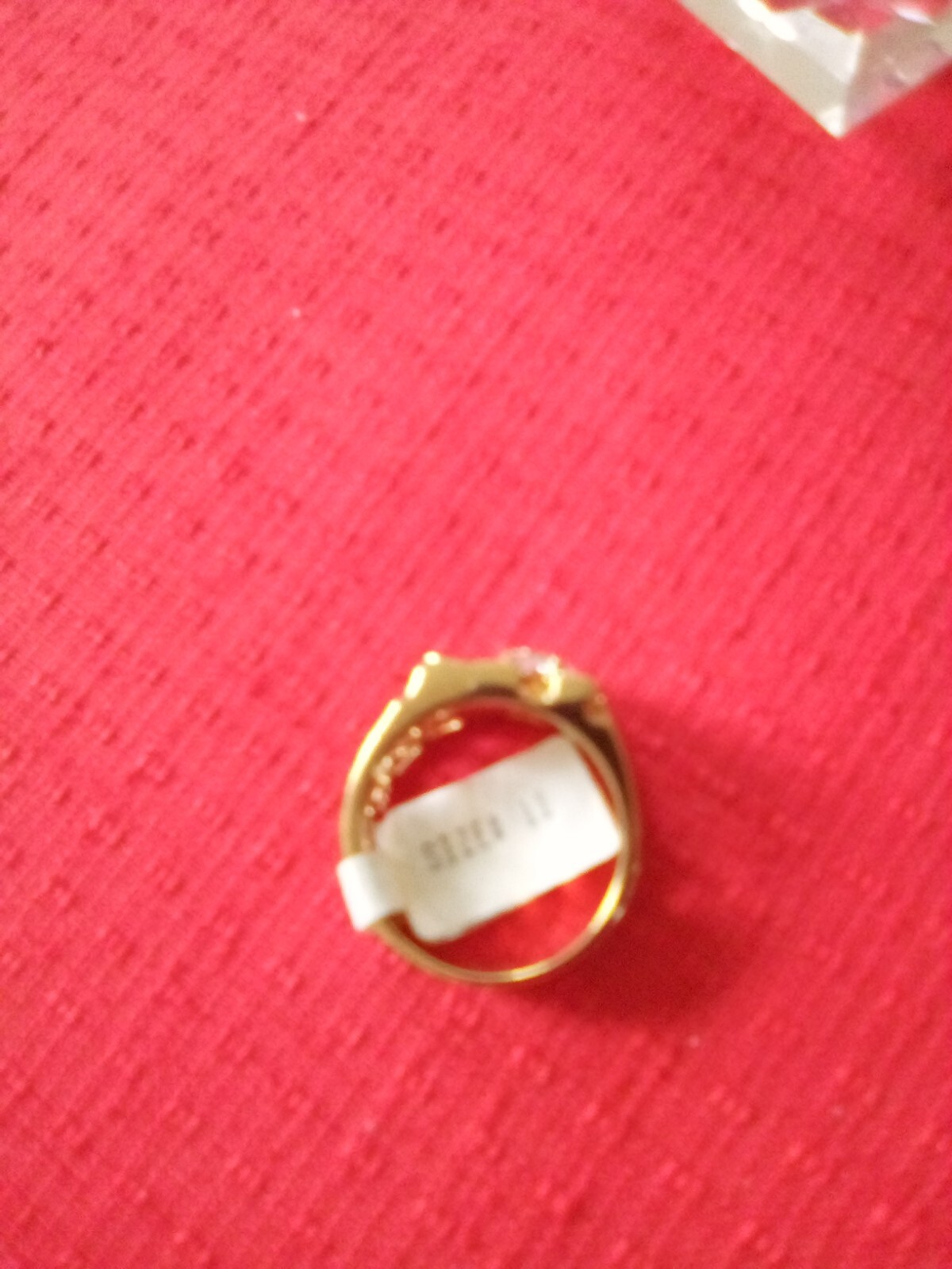 Beautiful Men’s Artificial Diamond Decor Party Ring, Trendy Gift Size 11