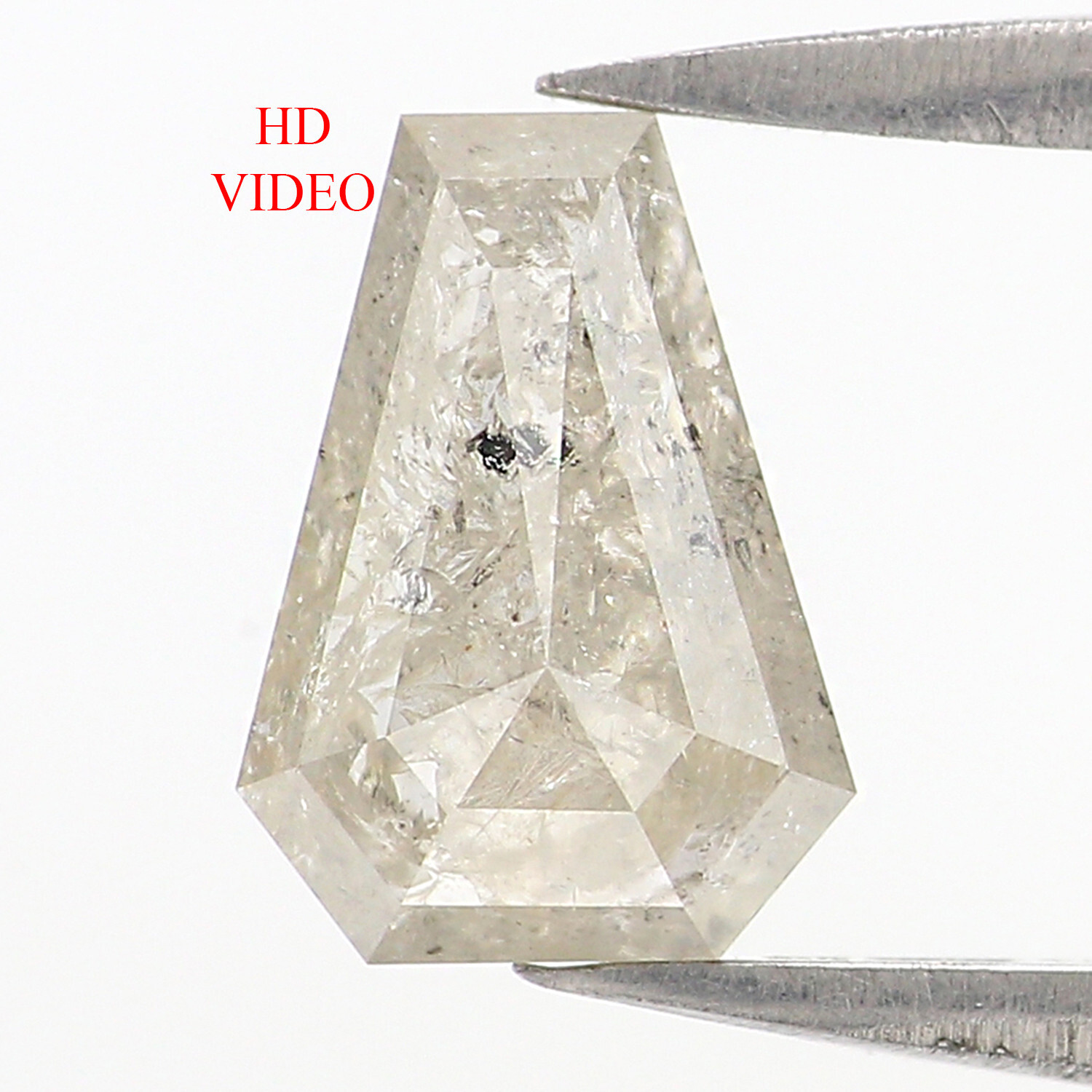 1.26 Ct Natural Loose Coffin Shape Diamond 7.90 MM Grey Color Diamond LQ2907