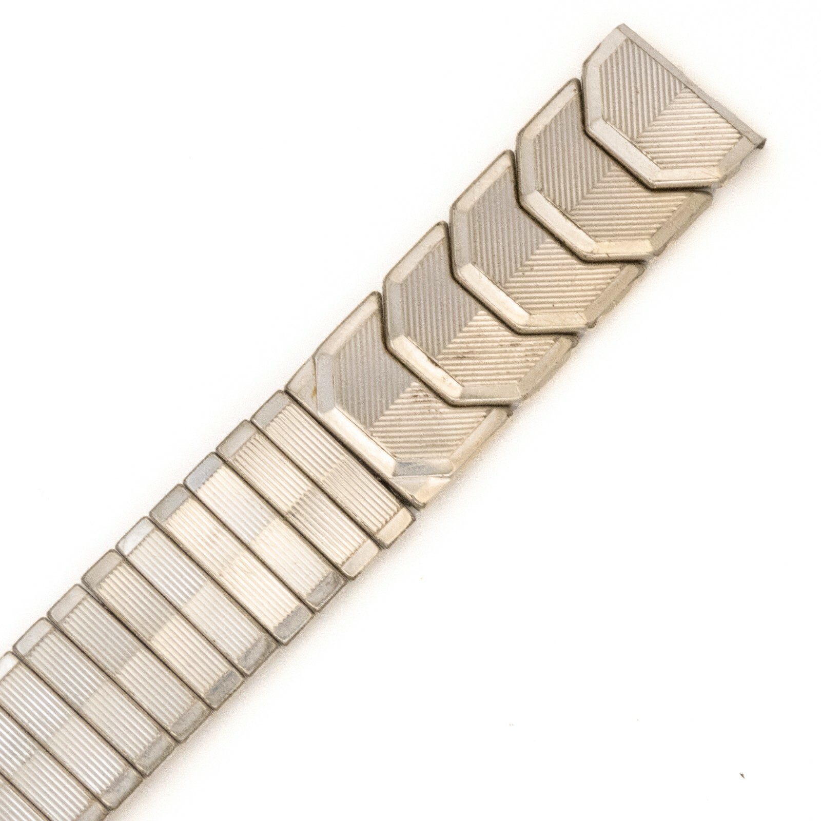 Vintage Kreisler 17.0 mm stainless steel wristwatch bracelet w/center expansion