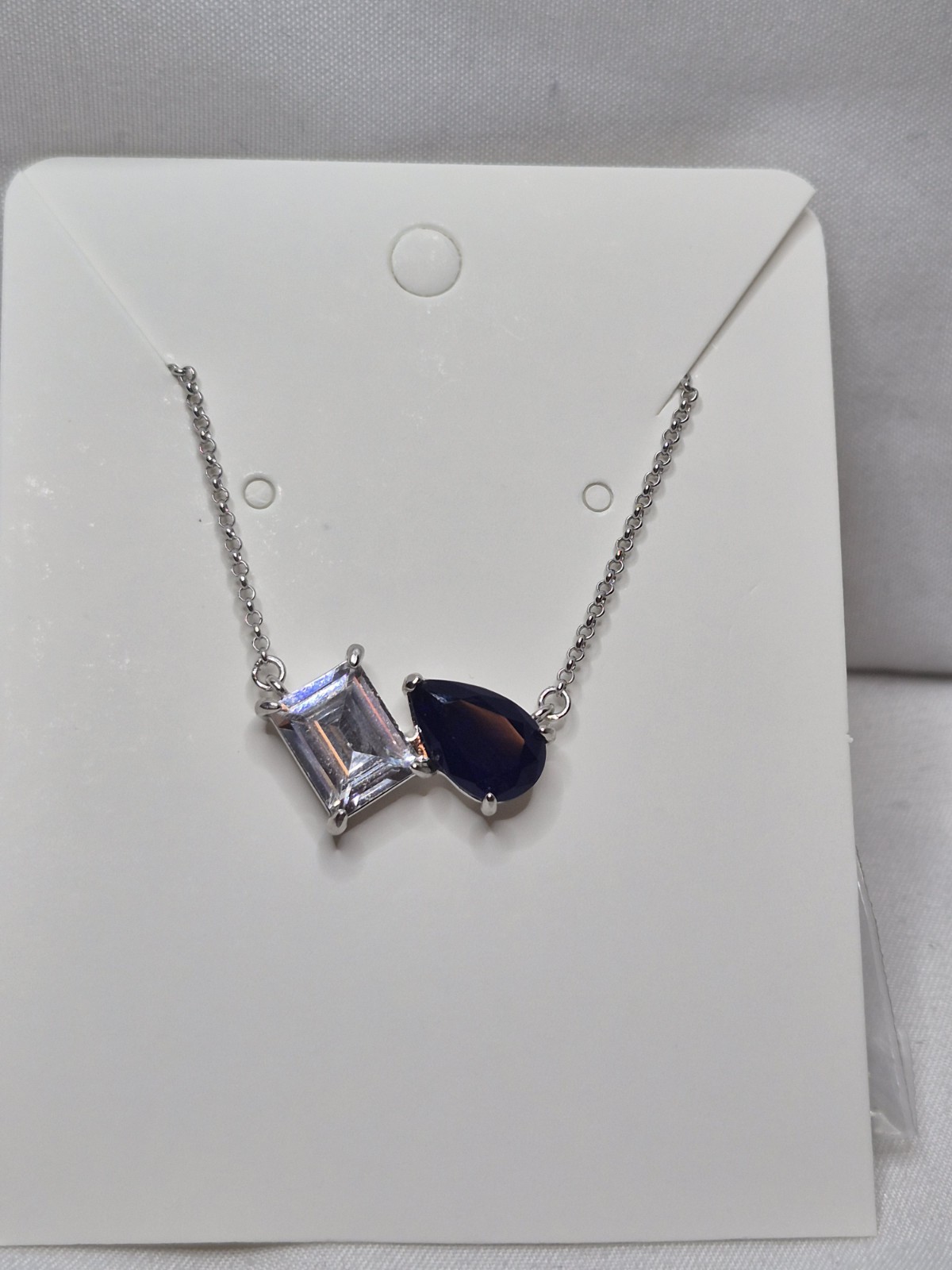 Bomb Party September Necklace NK41387 “Kissed By Quiet ” on Rhodium Plating