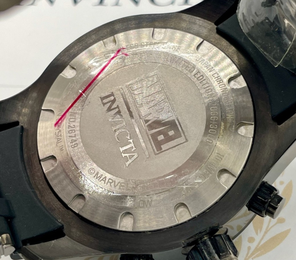 Invicta Marvel Black Panther Men’s Watch 50mm Blk/Gunmetal 26749 Limited to 3000