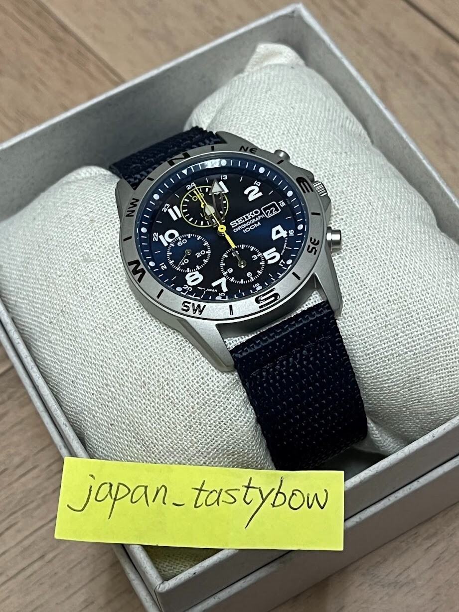 Seiko SND379R2 SND379R SND379 Chronograph Watch Genuine JAPAN