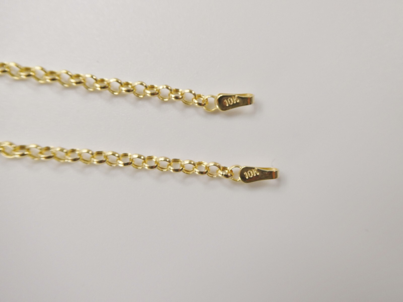 10L REAL SOLID YELLOW GOLD HEART DANGLING ID BRACELET