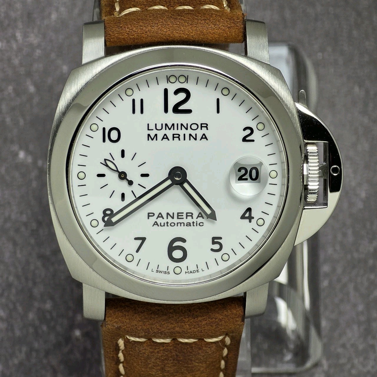 Panerai Luminor Marina PAM00049 Automatic White Dial Box & Papers + 3 Strap