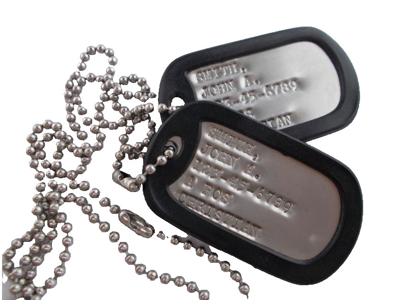 Real Standard Military Dog Tags Dogtags Personalized Custom Made In USA