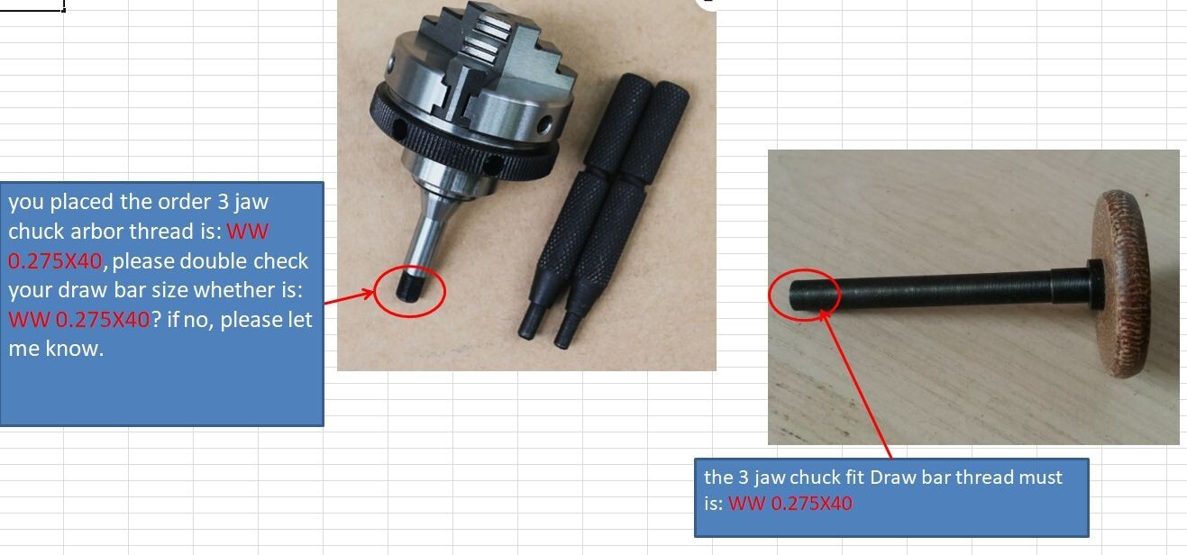 3 Jaw Self Centring Chuck fits 8mm Watchmaker Lathe