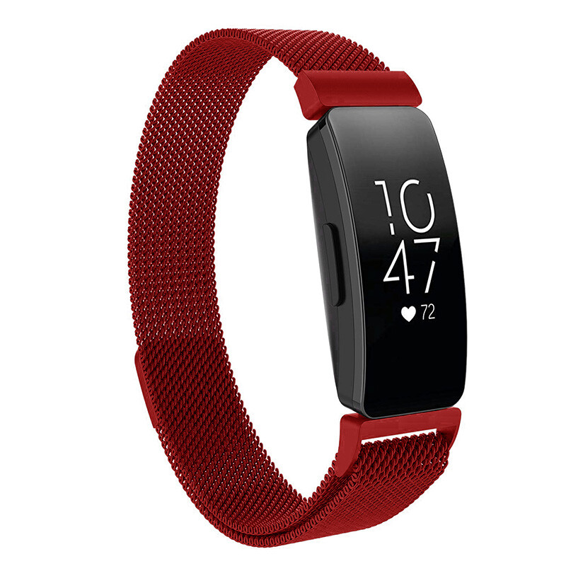 For Fitbit Inspire/Inspire 2 Metal Milanese Magnetic Loop Stainless Steel Band