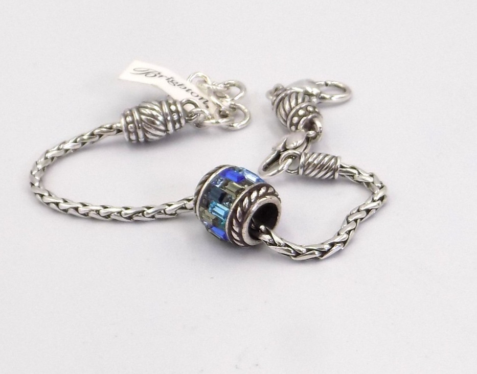 Brighton Barrel Slide Bracelet Includes Blue Bead NWT Last One