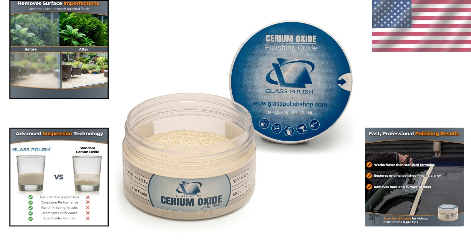 Professional-Grade 1.76oz Cerium Oxide – Easy Application with Video Support