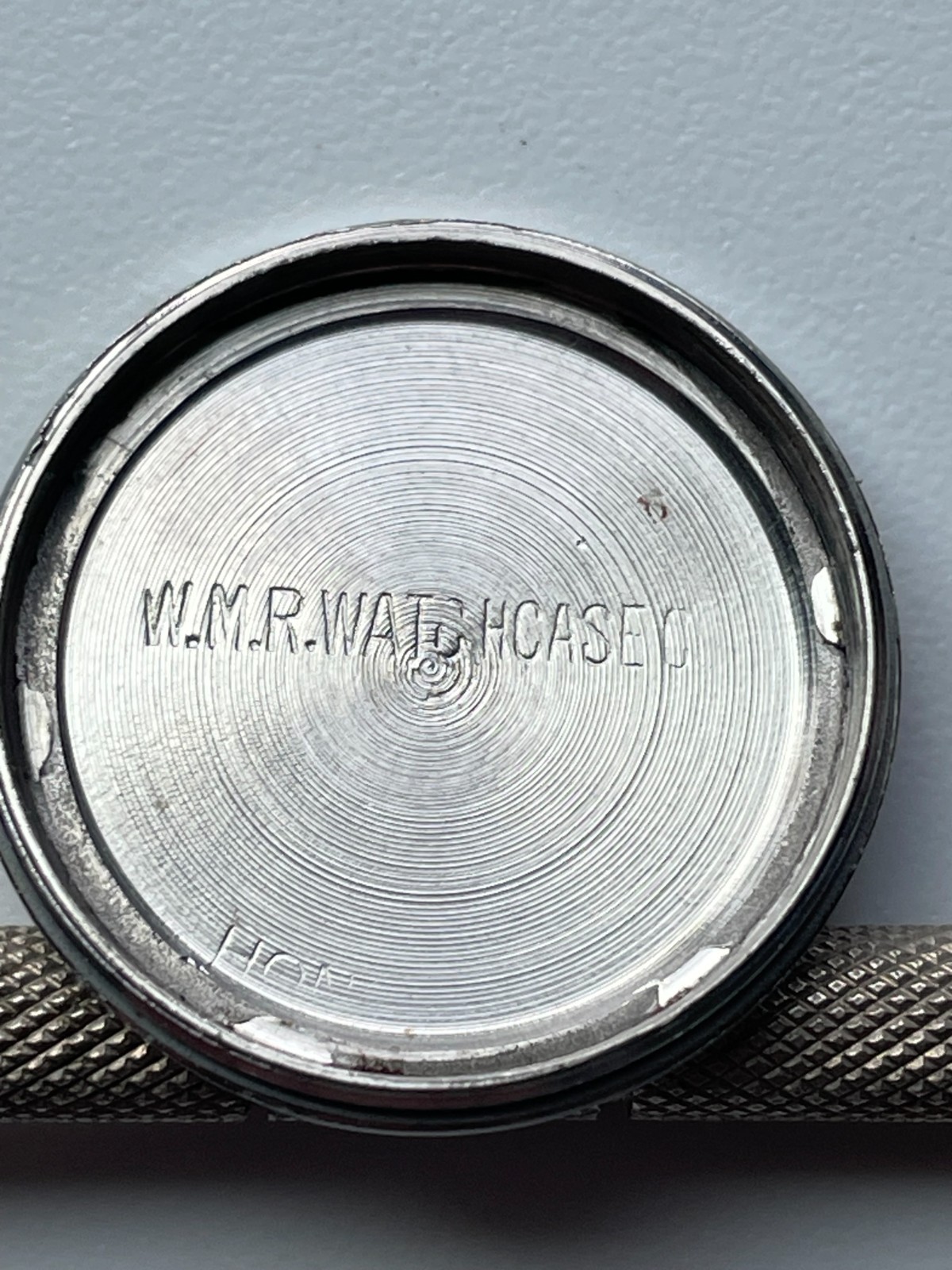 Vintage WMR Watch Case Back Stainless Steel 22.1mm Incabloc Screw Down