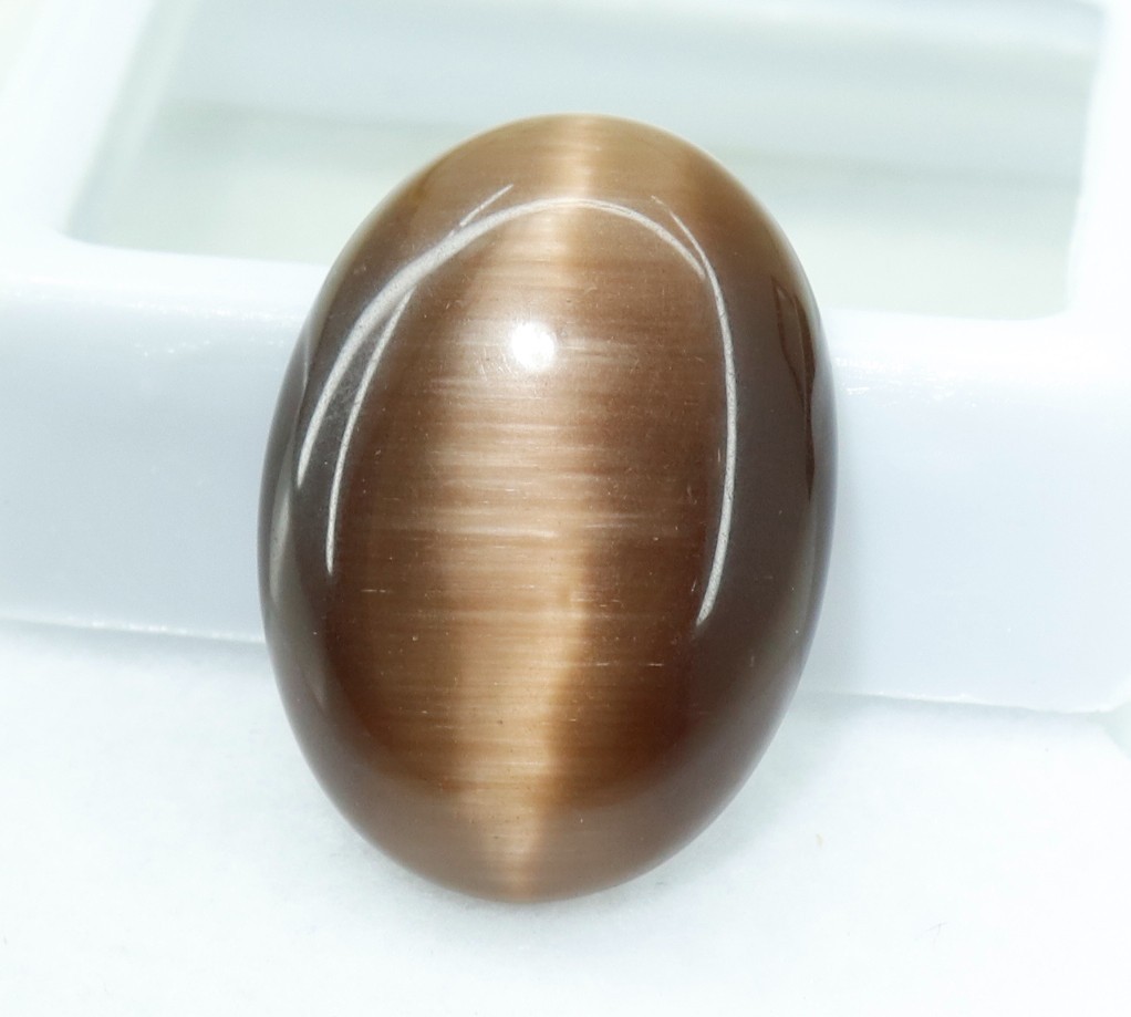 Natural 8.05 Ct Chrysoberyl Cats Eye Oval Cabochon Cut Loose Certified Gemstone