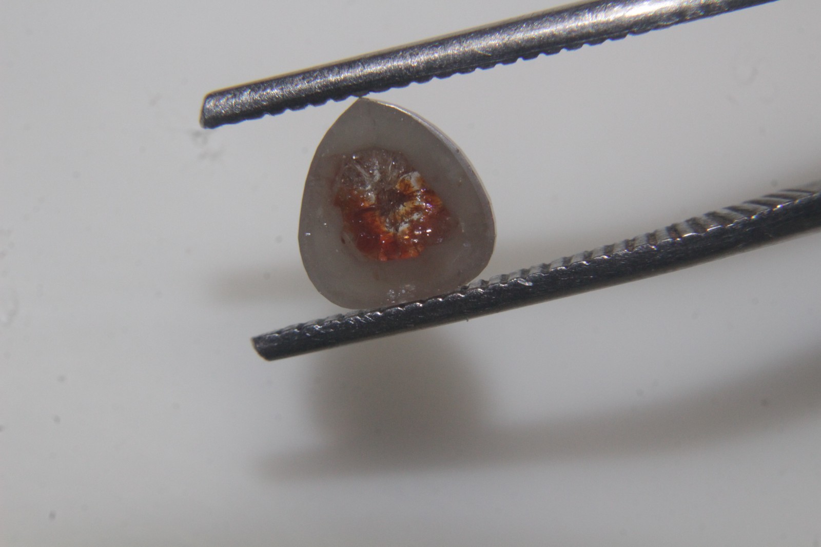 1.37Cts Pear Shape Gray Color Rose Cut Natural Real Diamond 7.84×7.36×2.60 MM
