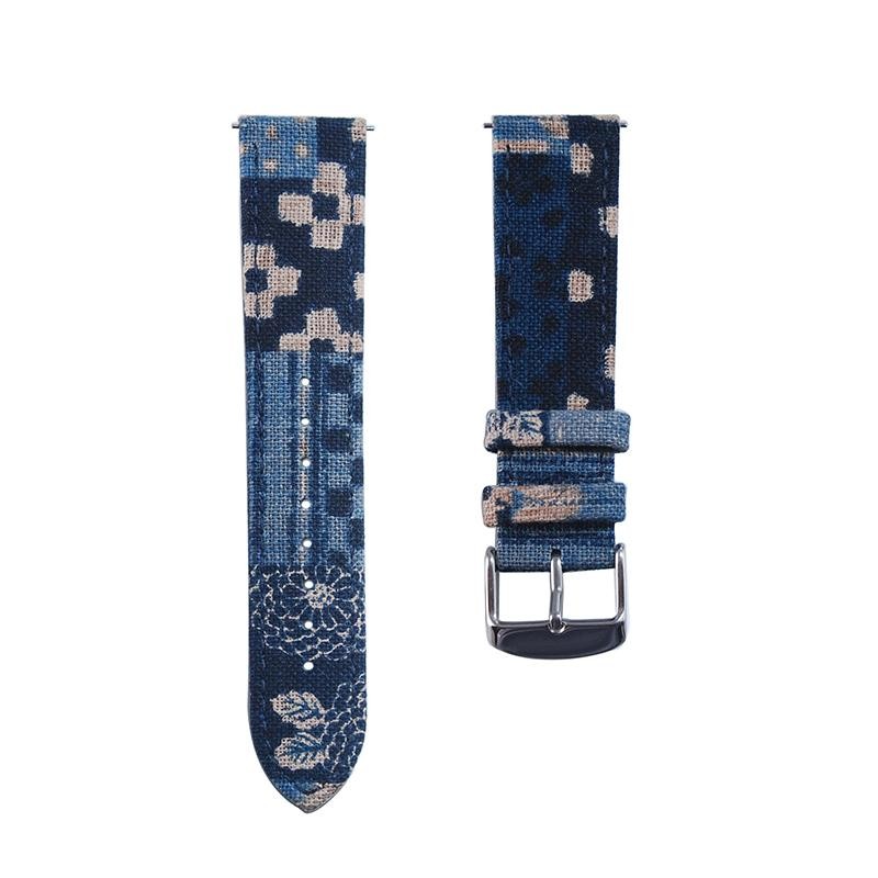 18 20mm 22mm Japanese Vintage Indigo Boro Quick Release Watch Strap Watchbands