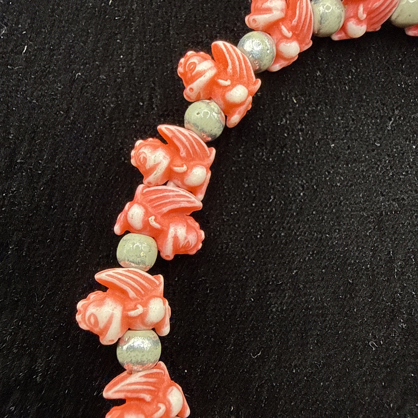 Vintage, Trrtlz Orange/Red Dragon, Elastic, Friendship Bracelet