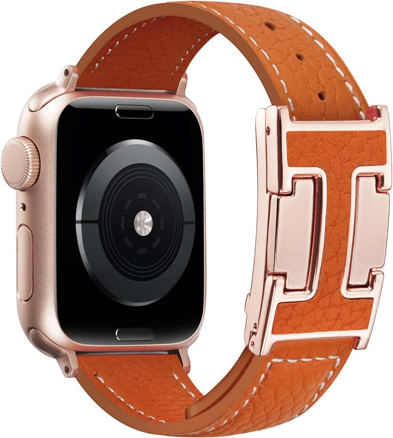 Leather Magnetic Band Compatible with Apple Watch Bands 38Mm 40Mm 41Mm 42Mm 44Mm
