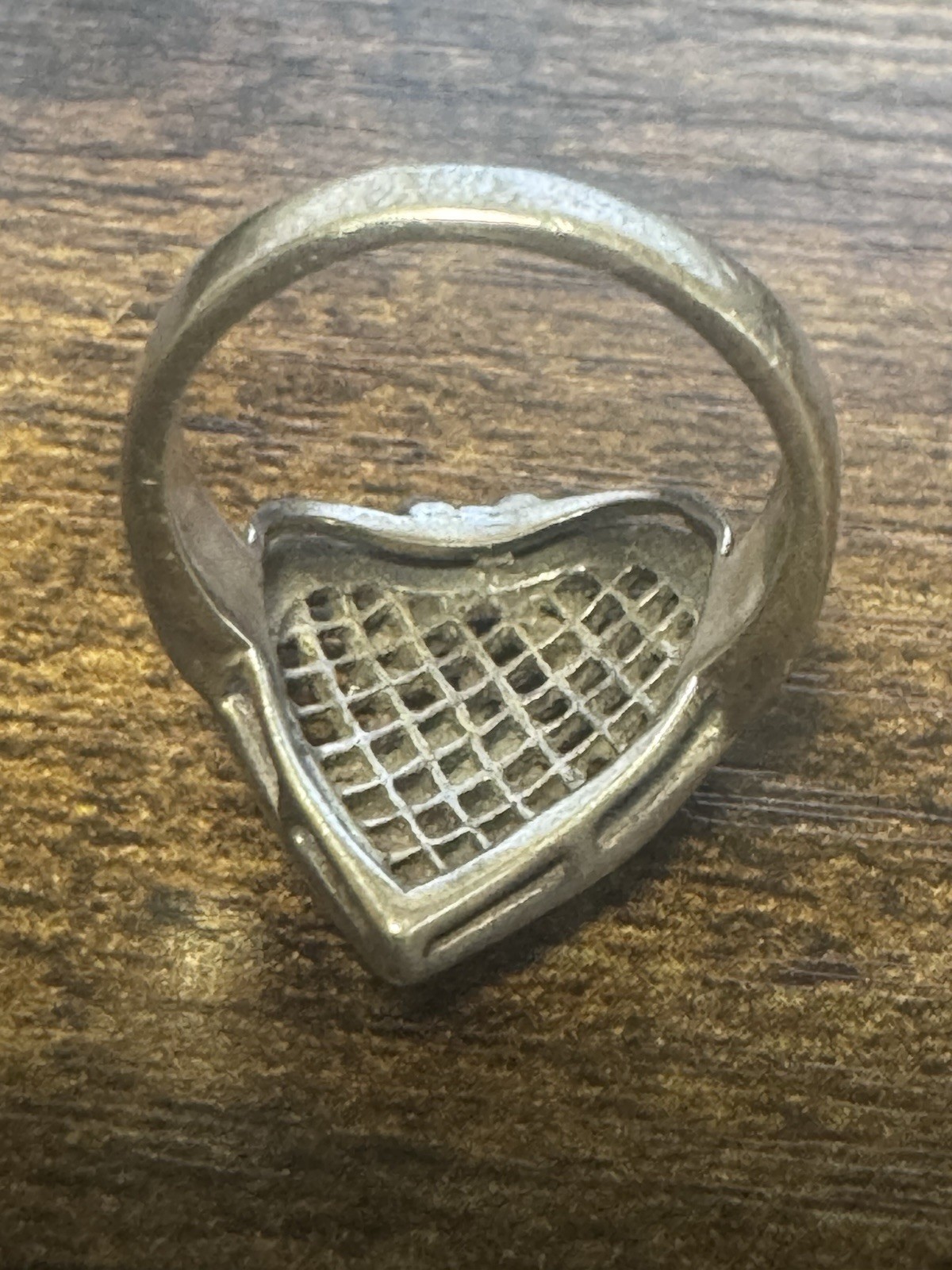 Vintage 925 Sterling Silver Marcasite Heart And Floral Ring Size 6.75