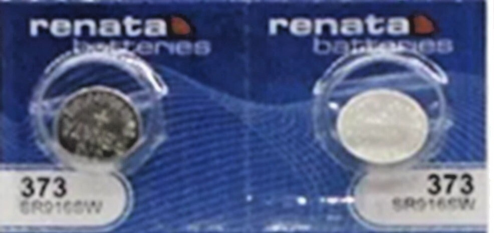 Ten Strip (10) Renata 373 SR916SW 1.55V Silver Oxide Watch Batteries**