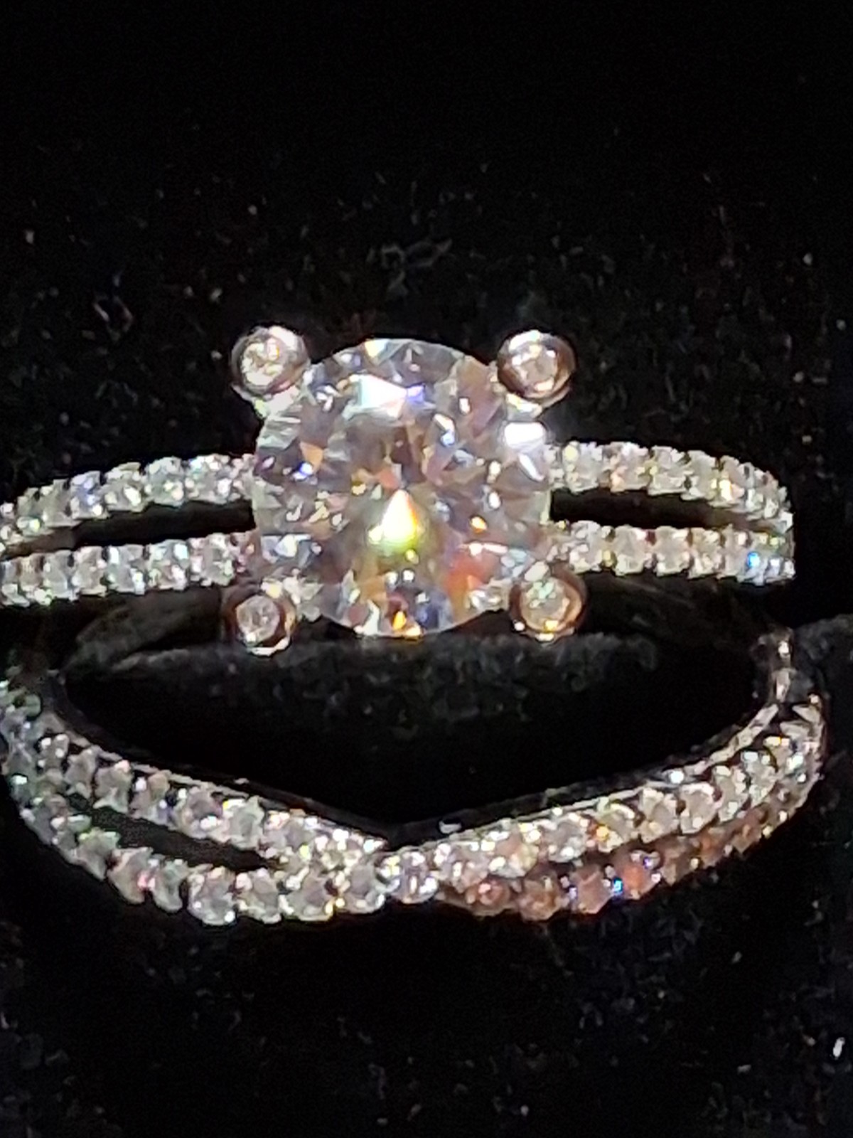 Exquisite 2.0ctw MOISSANITE *Size 7 **WEDDING RING** Set 925 Sterling *FREE SHIP