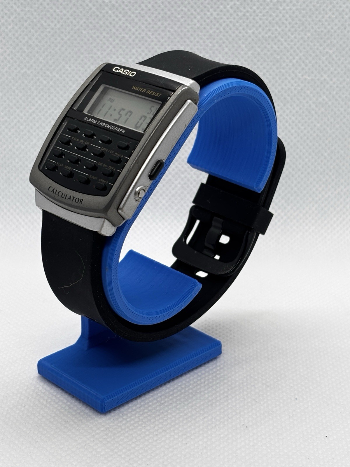 Casio CA-56 Vintage Databank Calculator Watch (3208) Silver Tone – New Battery